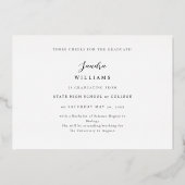 Ele Chic 5 Multi Foto Afstudeer Uitnodiging (Achterkant)