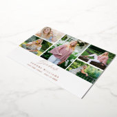 Ele Chic 5 Multi Foto Afstudeer Uitnodiging (Gedraaid)