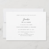 Ele Chic 5 Multi Photo Afstuderen Aankondiging (Achterkant)