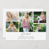 Ele Chic 5 Multi Photo Afstuderen Aankondiging (Voorkant / Achterkant)