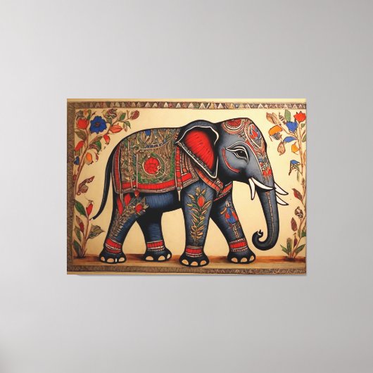 Ele-Fine Arts: Madhubani Canvas Prints (Voorkant)