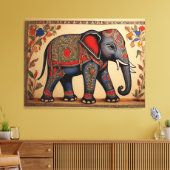 Ele-Fine Arts: Madhubani Canvas Prints (Insitu (Woonkamer))