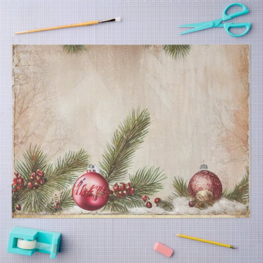 Ele kerstontwerpserie #11 Weefselpapier Tissuepapier (Craft)