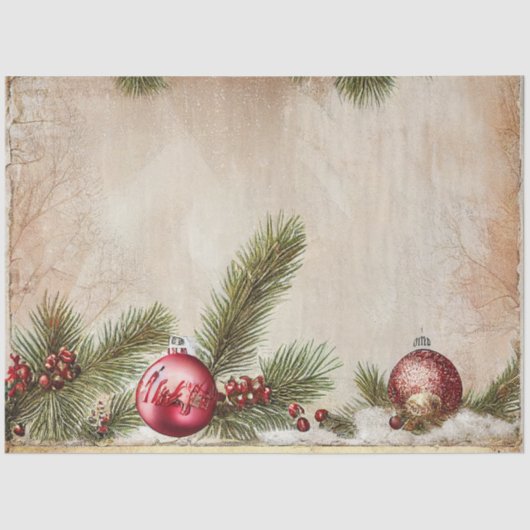 Ele kerstontwerpserie #11 Weefselpapier Tissuepapier (Voorkant)