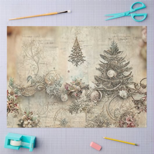 Ele kerstontwerpserie #1 tissuepapier (Craft)