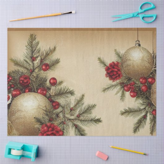 Ele kerstontwerpserie #2 Weefselpapier Tissuepapier (Craft)