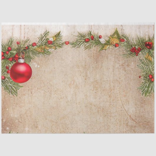 Ele kerstontwerpserie #7 Weefselpapier Tissuepapier (Voorkant)
