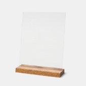 Eleanent Modern Bar Menu Bruiloft Acryl Teken Bord (Hoek)