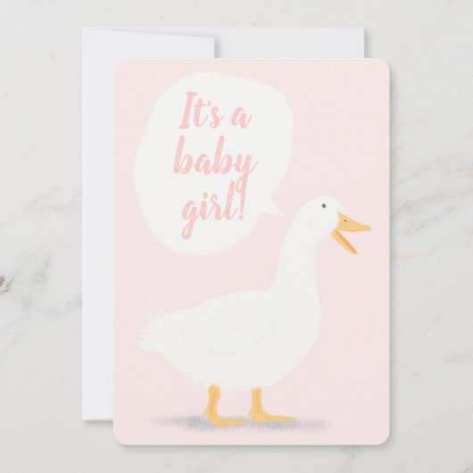 Eleanor de babydoucheuitnodigingen voor eenden kaart (Voorkant)