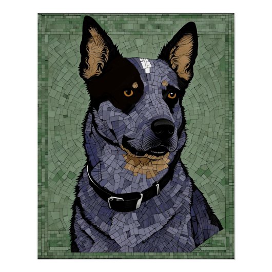 Eleanor de Blauwe Heeler Perfect Poster (Voorkant)