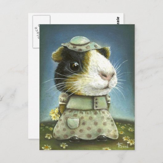 Eleanor de cavia briefkaart (Voorkant / Achterkant)