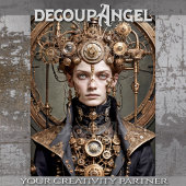 Eleanor de Steampunk Keizerin - Decoupage - Tissuepapier