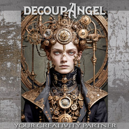 Eleanor de Steampunk Keizerin - Decoupage - Tissuepapier