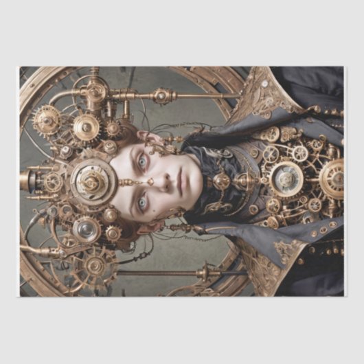 Eleanor de Steampunk Keizerin - Decoupage - Tissuepapier (Voorkant)