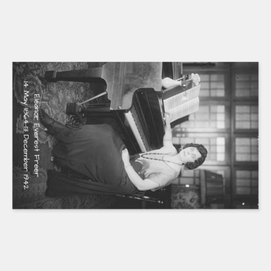 Eleanor Everest Freer Rechthoekige Sticker (Voorkant)