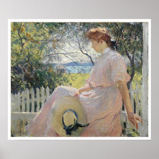 Eleanor, Frank Weston Benson Poster (Voorkant)