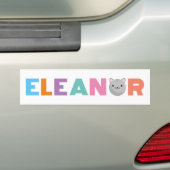 Eleanor Gray of Ginger Cat Bumpersticker (Op auto)