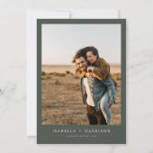 ELEANOR Moderne Minimale Cactus Foto slaat de datu Kaart (Achterkant)