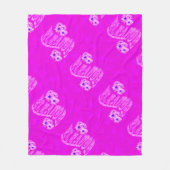 Eleanor Name Logo with Daisies, Fleece Deken (Voorkant)