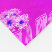 Eleanor Name Logo with Daisies, Fleece Deken (Hoek)