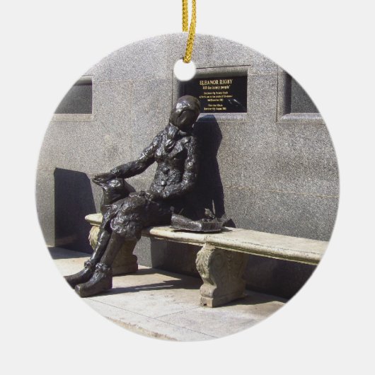 Eleanor Rigby Statue, Liverpool, Verenigd Koninkri Keramisch Ornament (Voorkant)