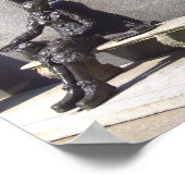 Eleanor Rigby Statue, Liverpool, Verenigd Koninkri Poster (Hoek)