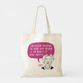 Eleanor Roosevelt canvas tas (Achterkant)