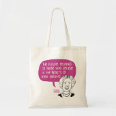 Eleanor Roosevelt canvas tas (Voorkant)