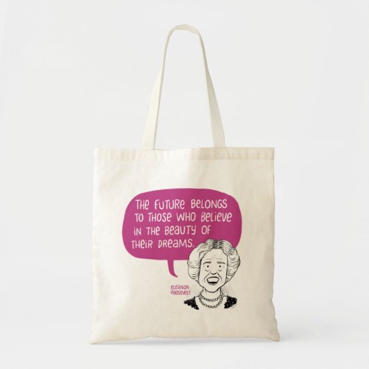 Eleanor Roosevelt canvas tas (Voorkant)
