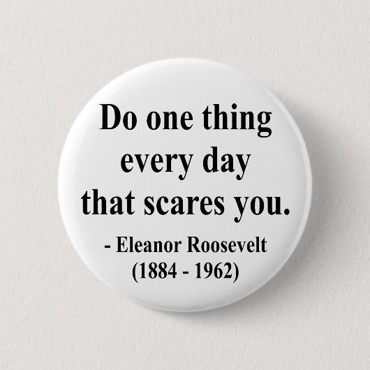 Eleanor Roosevelt Citaat 2a Ronde Button 5,7 Cm (Voorkant)