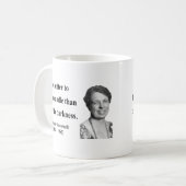 Eleanor Roosevelt Citaat 3b Koffiemok (Voorkant links)