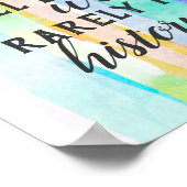 Eleanor Roosevelt citeert uit kleurrijke waterverf Poster (Hoek)