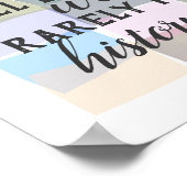 Eleanor Roosevelt citeert vrouwen abstract design Poster (Hoek)