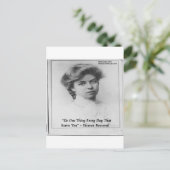 Eleanor Roosevelt "doe iets eng" Citaat Briefkaart (Staand voorkant)