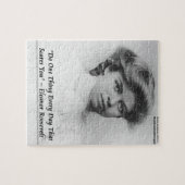 Eleanor Roosevelt "doe iets eng" Citaat Legpuzzel (Horizontaal)