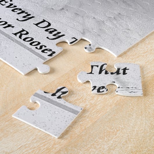 Eleanor Roosevelt "doe iets eng" Citaat Legpuzzel (Zijkant)