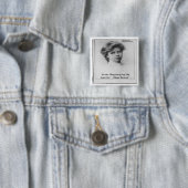 Eleanor Roosevelt "doe iets eng" Citaat Vierkante Button 5,1 Cm (In situ)