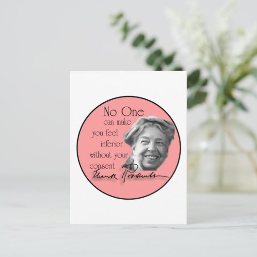 Eleanor Roosevelt - First Lady of the World Briefkaart (Staand voorkant)