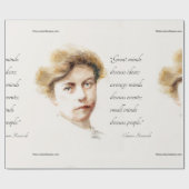 Eleanor Roosevelt & Great Minds Citaat Cadeaupapier (Vlak)