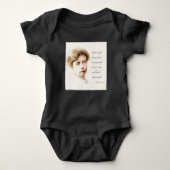 Eleanor Roosevelt & Great Minds Quote Romper (Voorkant)