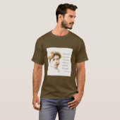 Eleanor Roosevelt & Great Minds Quote  T-shirt (Voorkant volledig)