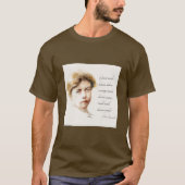 Eleanor Roosevelt & Great Minds Quote  T-shirt (Voorkant)