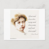 Eleanor Roosevelt & Great Minds Quote Waterverf Briefkaart (Voorkant)