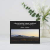 Eleanor Roosevelt Inspiration Quote Briefkaart (Staand voorkant)