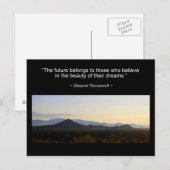 Eleanor Roosevelt Inspiration Quote Briefkaart (Voorkant / Achterkant)