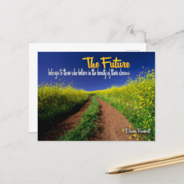 Eleanor Roosevelt Inspirerend citaat "De toekomst" Briefkaart