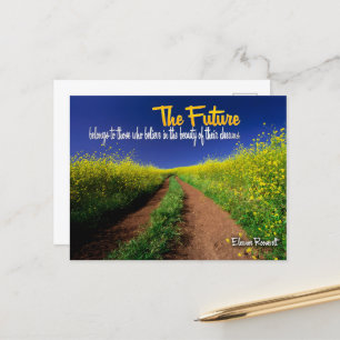 Eleanor Roosevelt Inspirerend citaat "De toekomst" Briefkaart