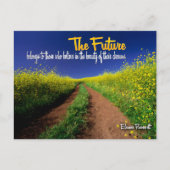 Eleanor Roosevelt Inspirerend citaat "De toekomst" Briefkaart (Voorkant)