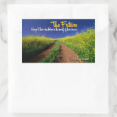 Eleanor Roosevelt Inspirerend citaat "De toekomst" Rechthoekige Sticker (Tas)