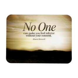 Eleanor Roosevelt Inspirerend citaat "Niemand" Magneet